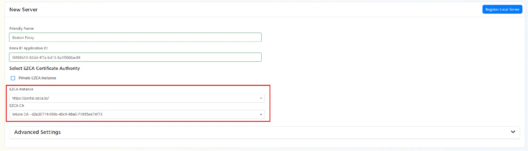 Create Local RADIUS Proxy for Cloud RADIUS in EZRADIUS