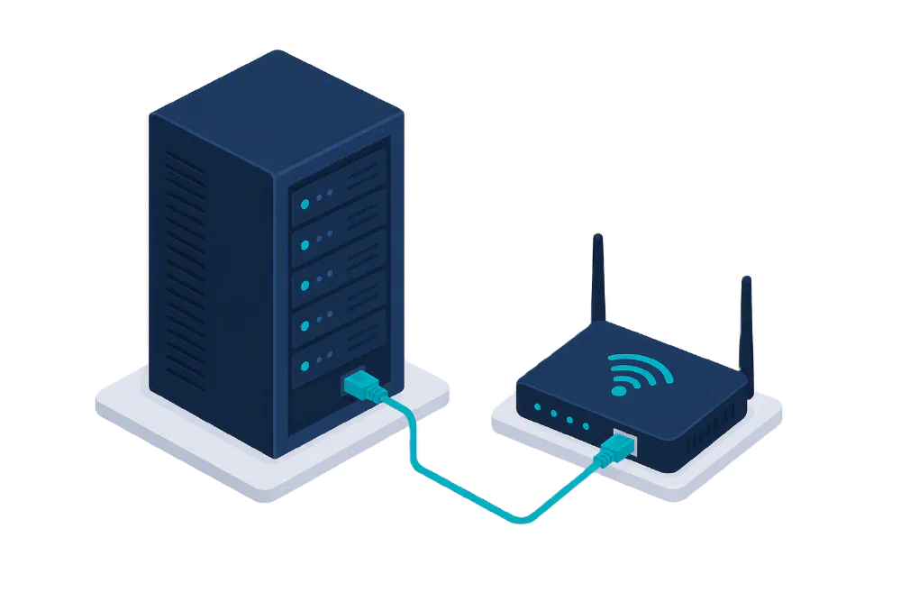 RADIUS server connecting to network device