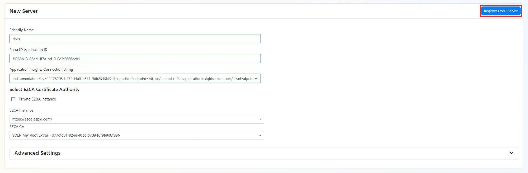 Register Local RADIUS Proxy for Cloud RADIUS in EZRADIUS