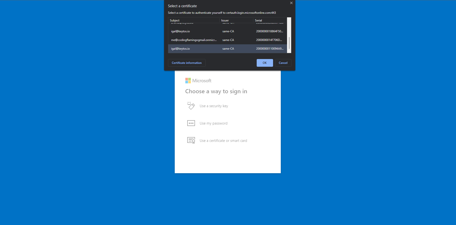 Azure Portal Login