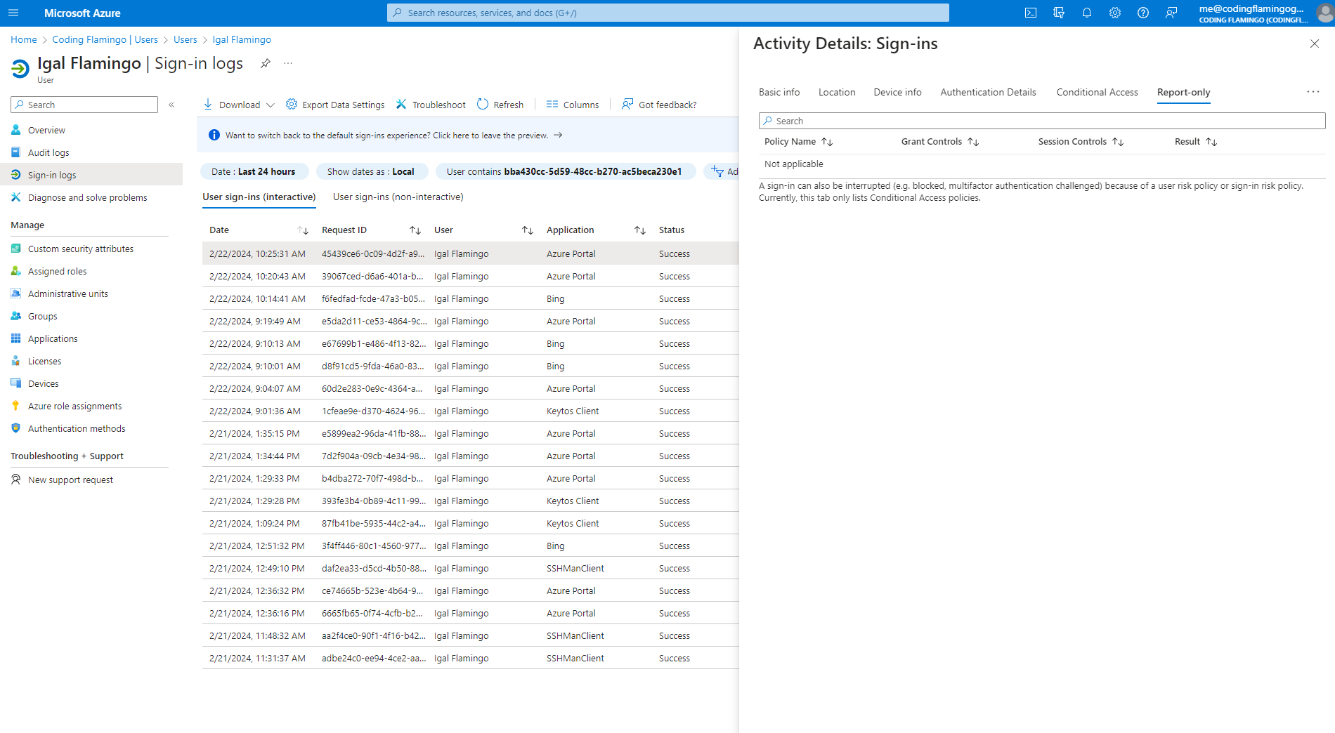 How to troubleshoot Entra CBA Authentication with login logs