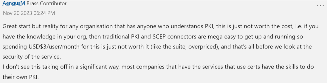 Reacción del experto en PKI a Microsoft Cloud PKI
