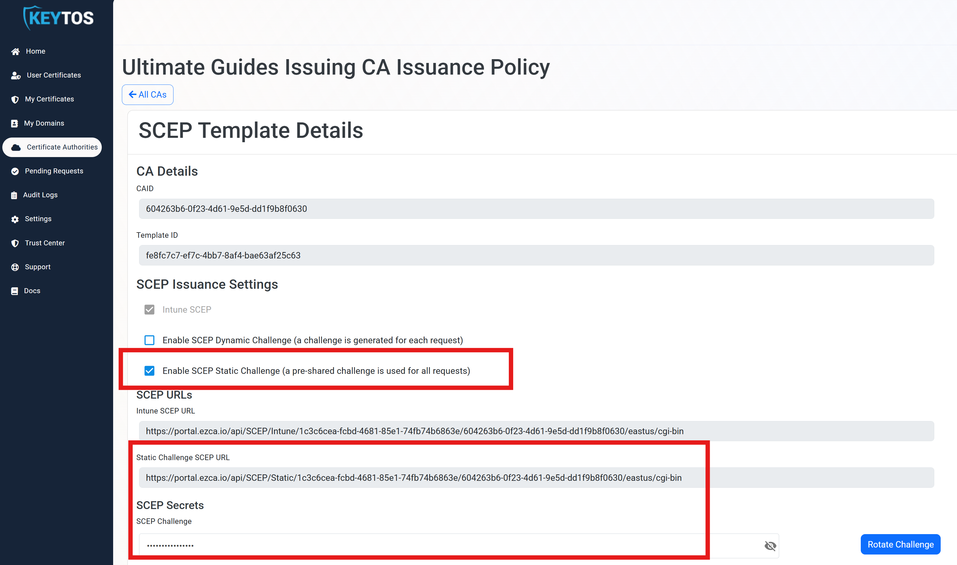 Easily set up a SCEP CA with Keytos EZCA Cloud PKI