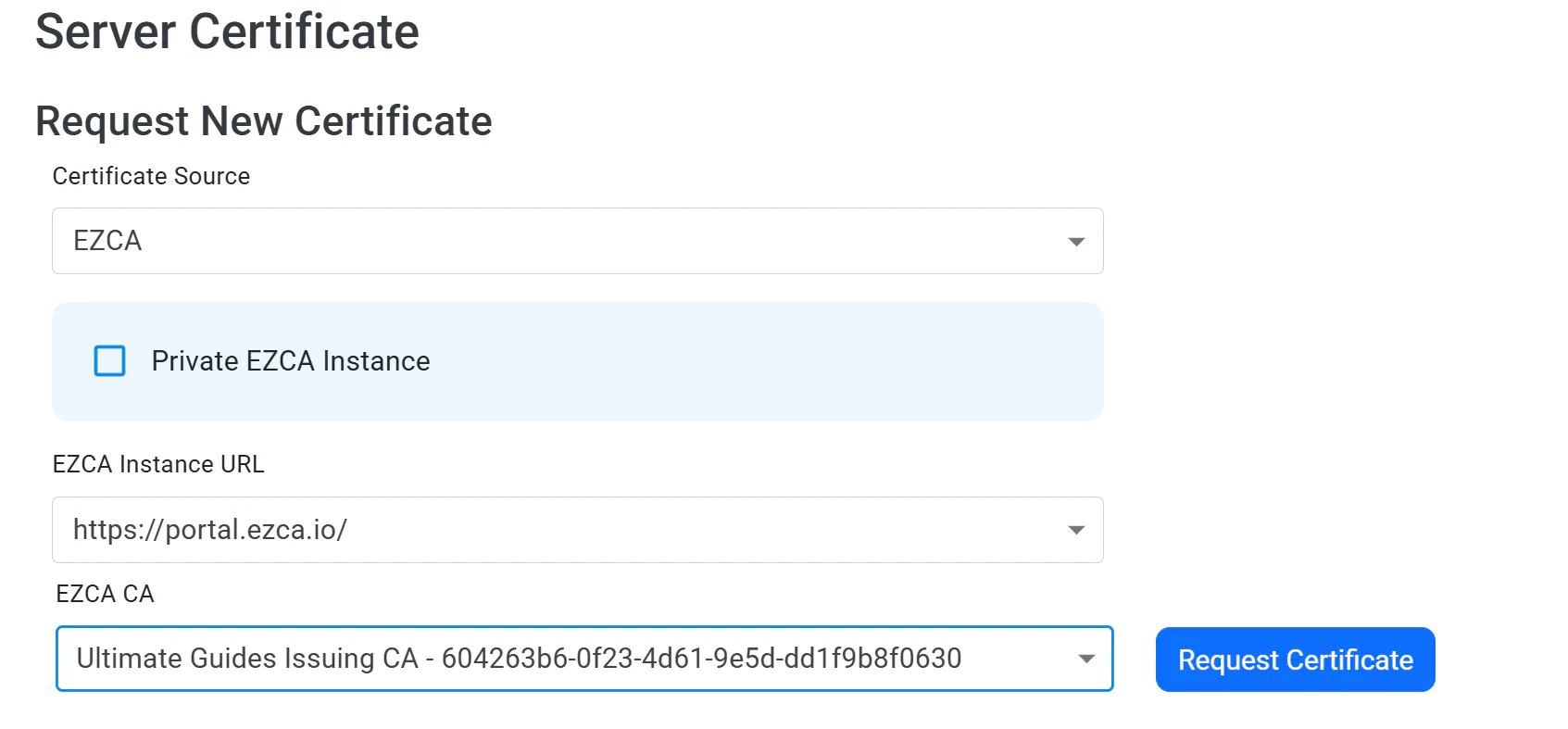 Creating a Server Certificate for EZRADIUS RADIUS Server