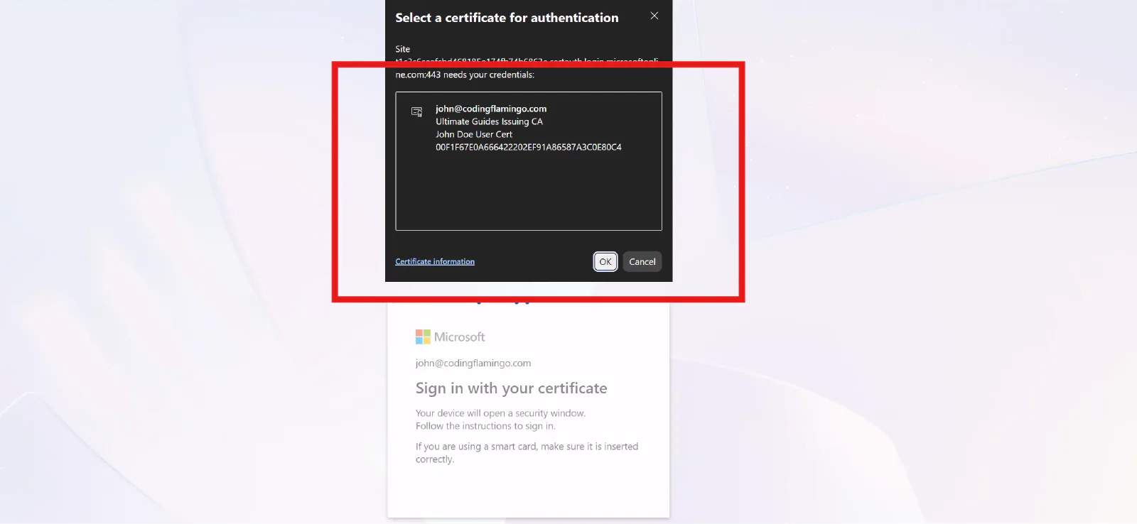 Authenticate Using Certificate-Based Authentication