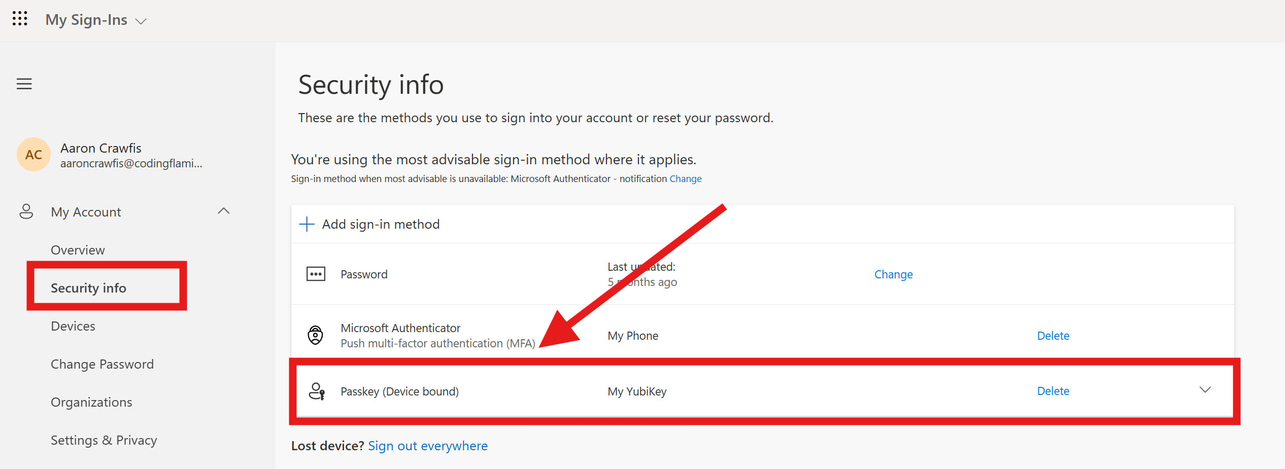Register YubiKey for FIDO2 Authentication