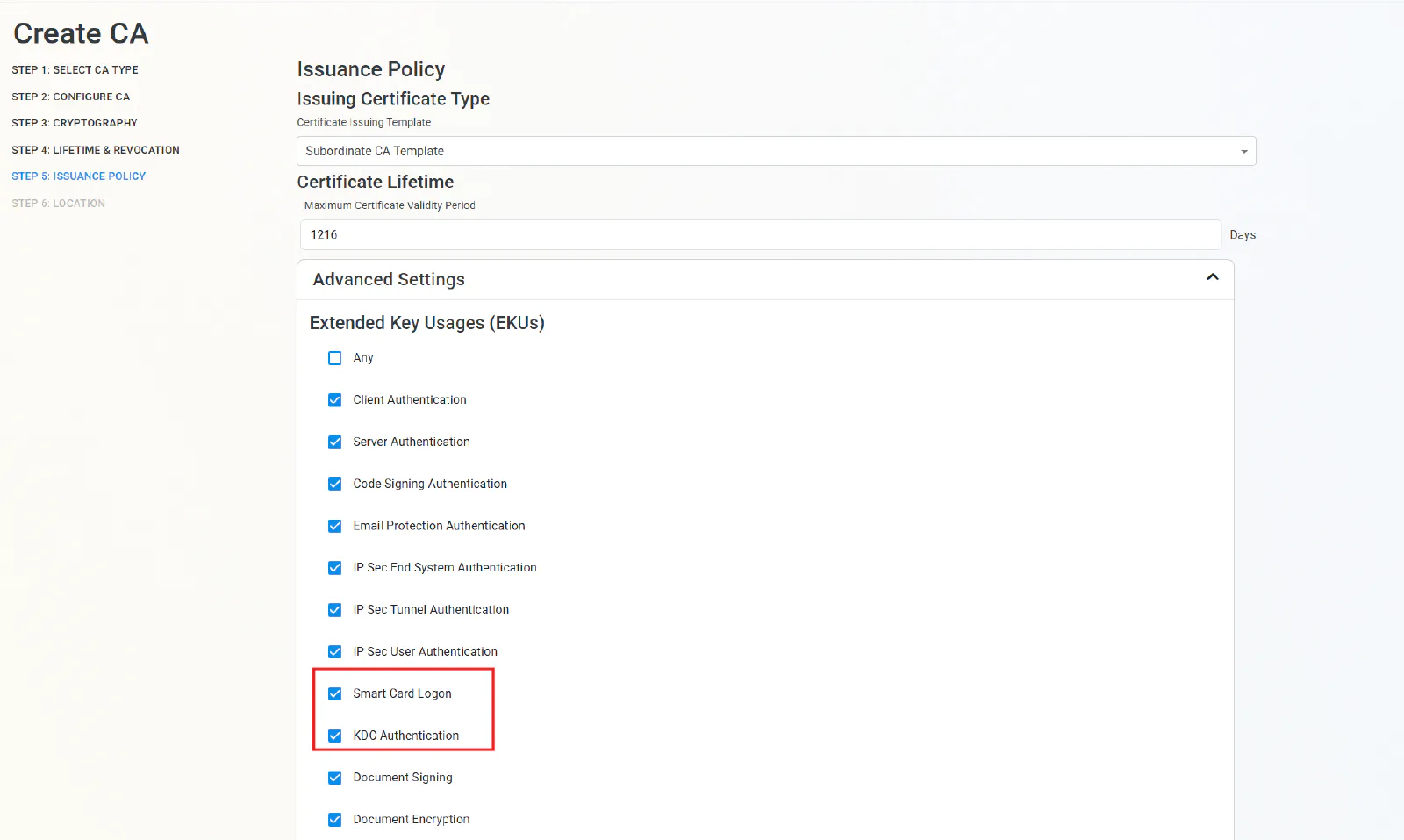 Configure Intune SCEP CA for Windows Hello for Business Hybrid