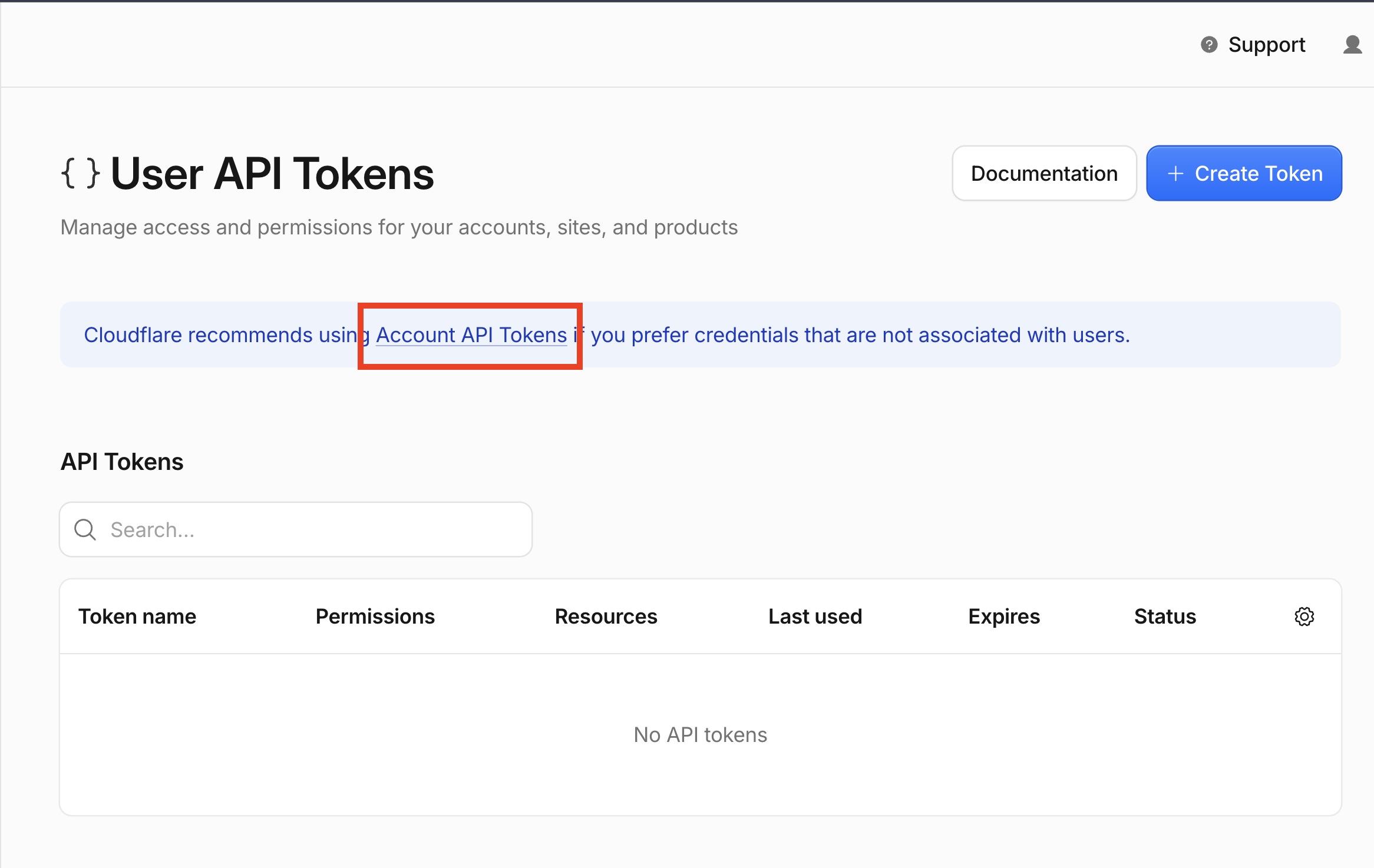 Cloudflare Account Token