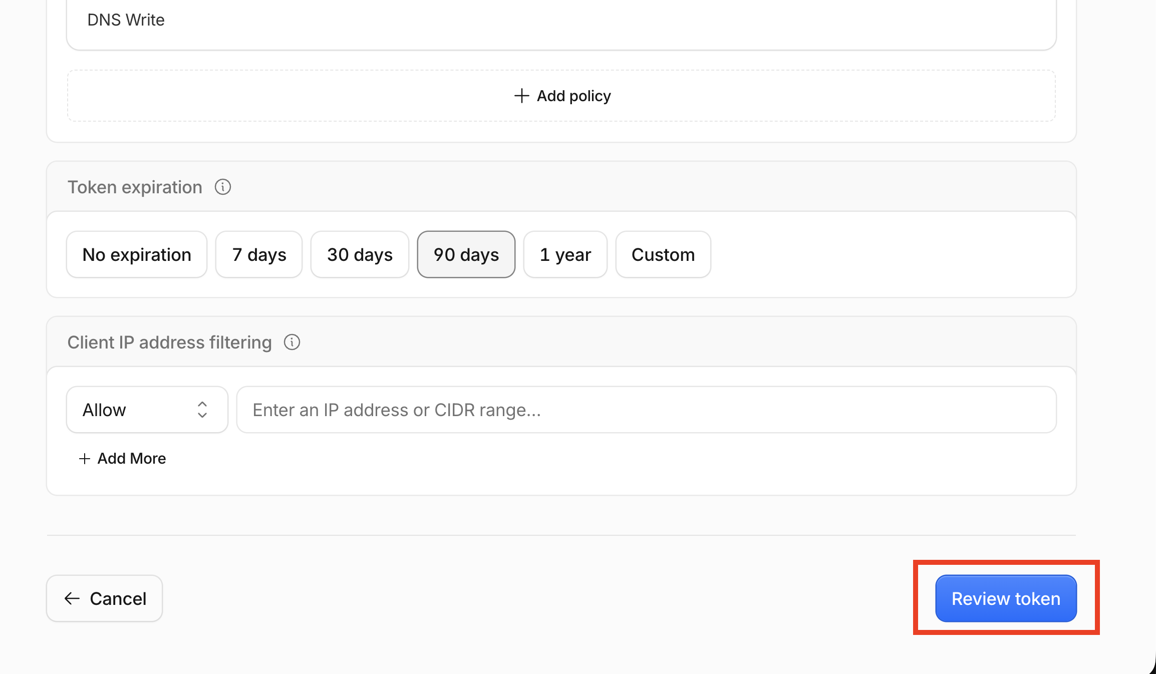 Cloudflare Account Token Review Token