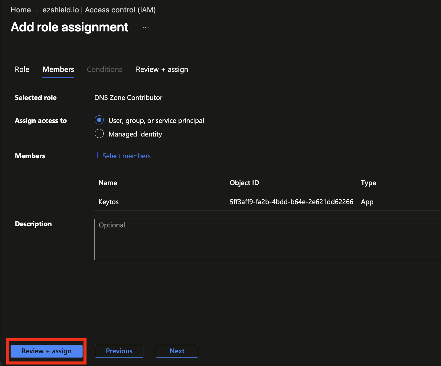 Azure IAM Review and Assign