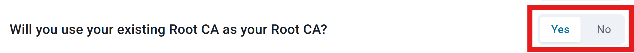 Chain to Root CA