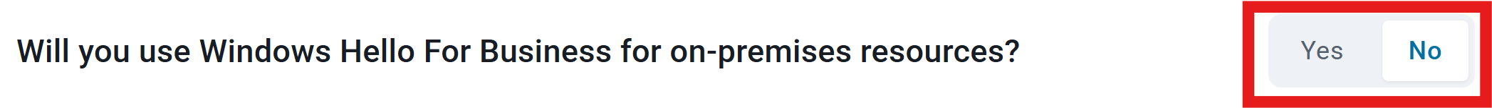 Windows Hello for Business