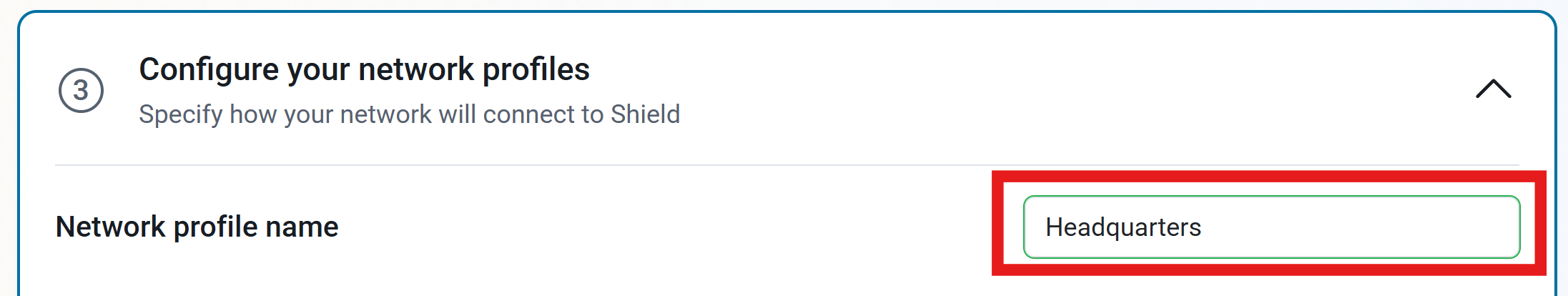 Network Profile Name