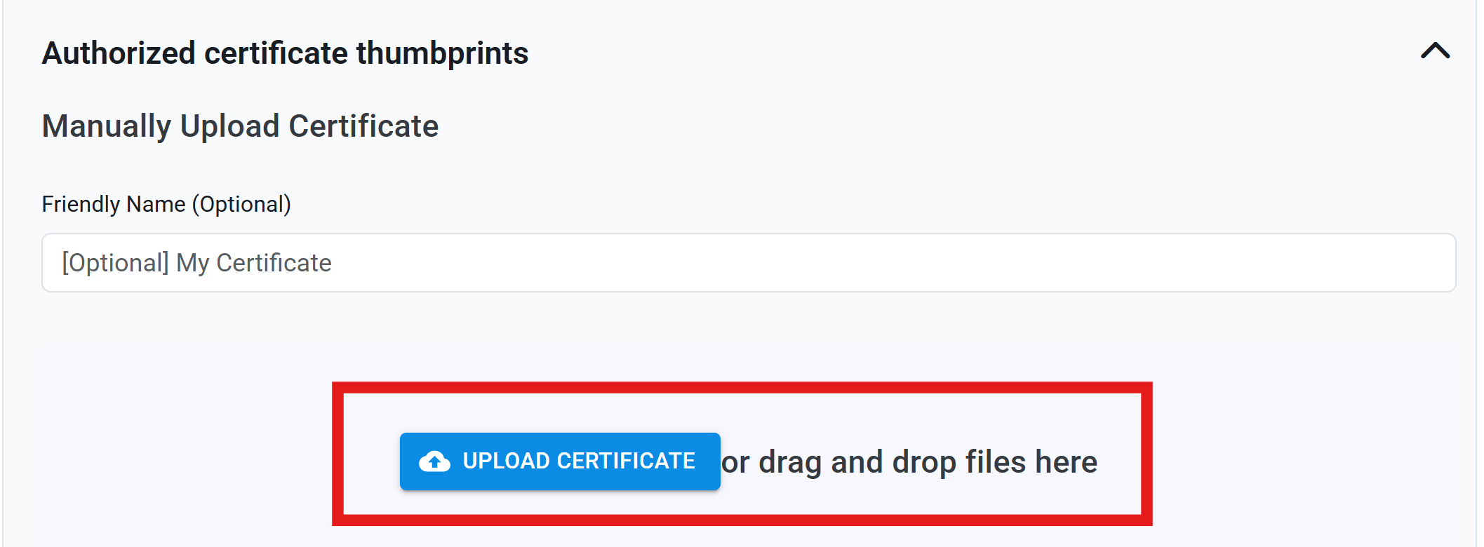 Network Profile RadSec Trusted Certificate