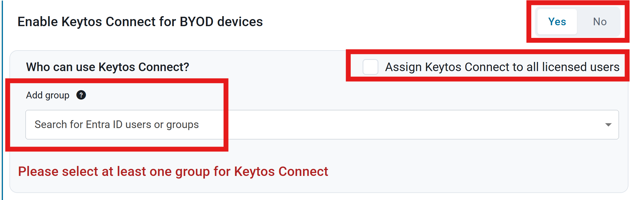 Enable Keytos Connect