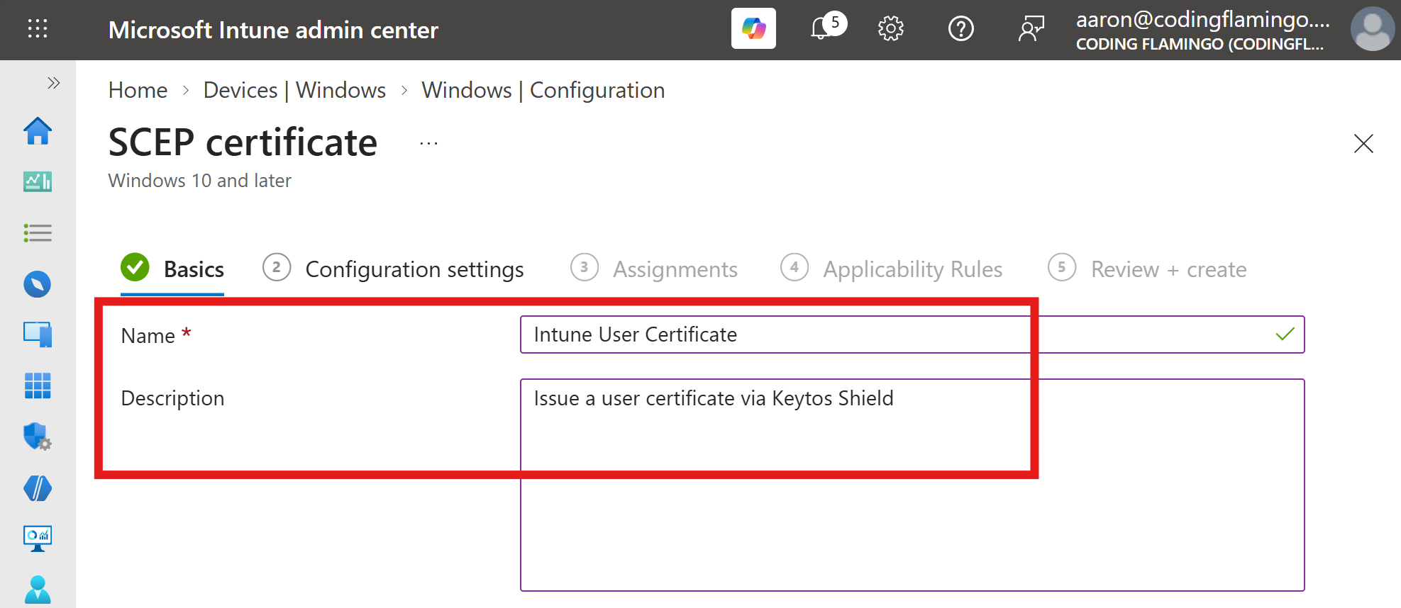 Intune SCEP Certificate Basics