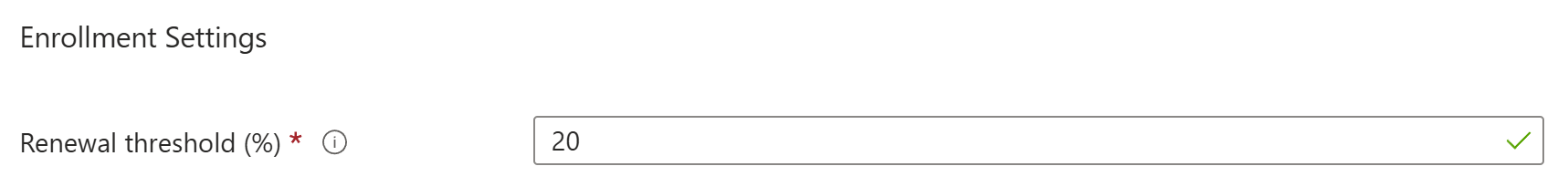 Intune SCEP Renewal Threshold