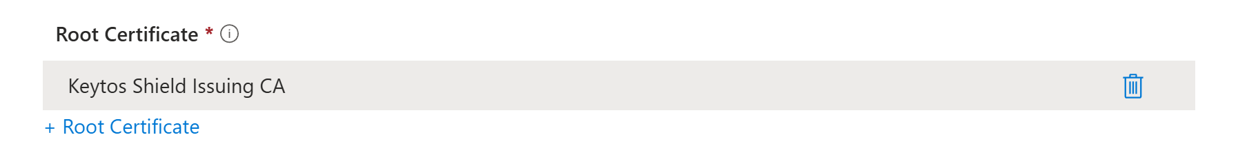 Intune SCEP Root Certificate