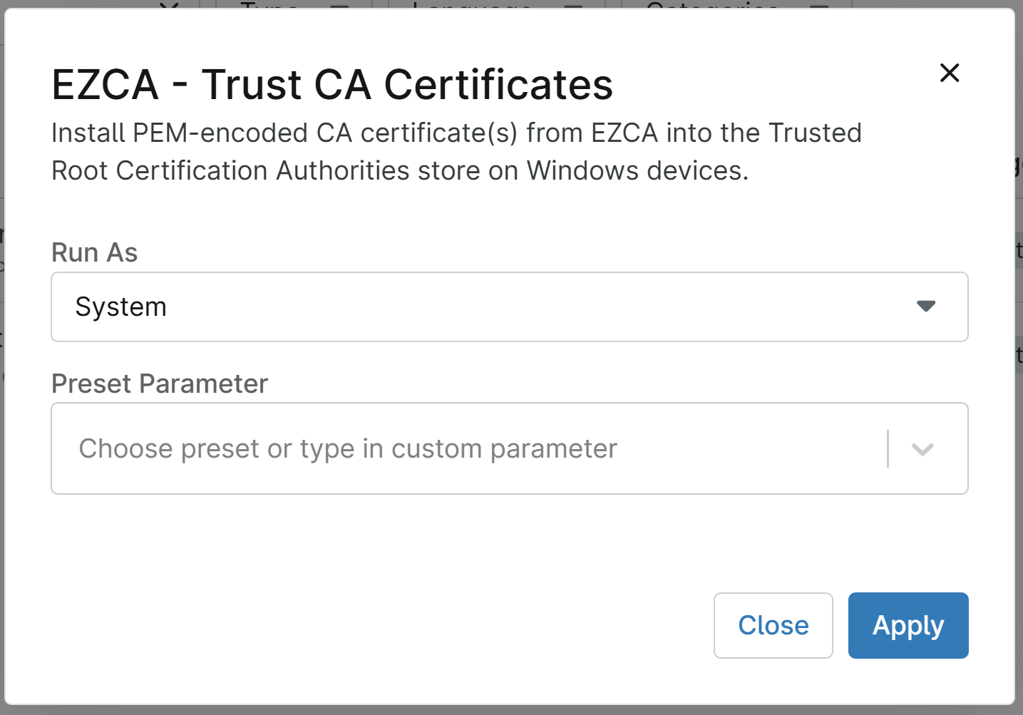 Add Install CA Certificates Script to NinjaOne Scheduled Automation