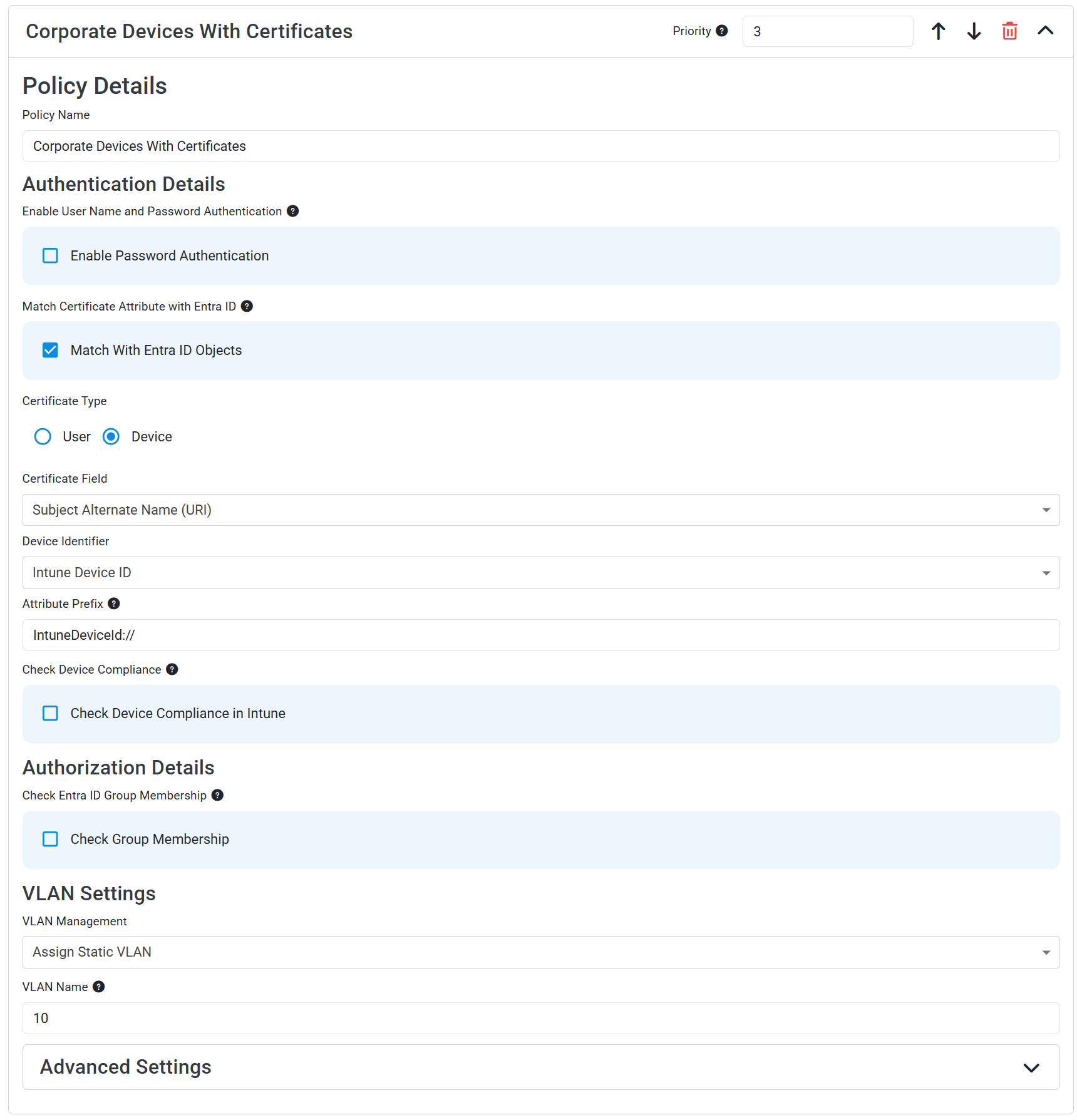 Access Policy for Corporate-Owned Devices