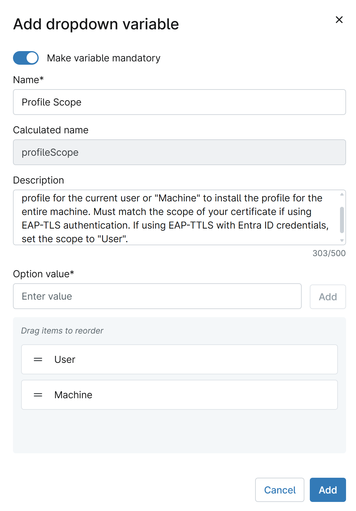 NinjaOne Automation Script Variable