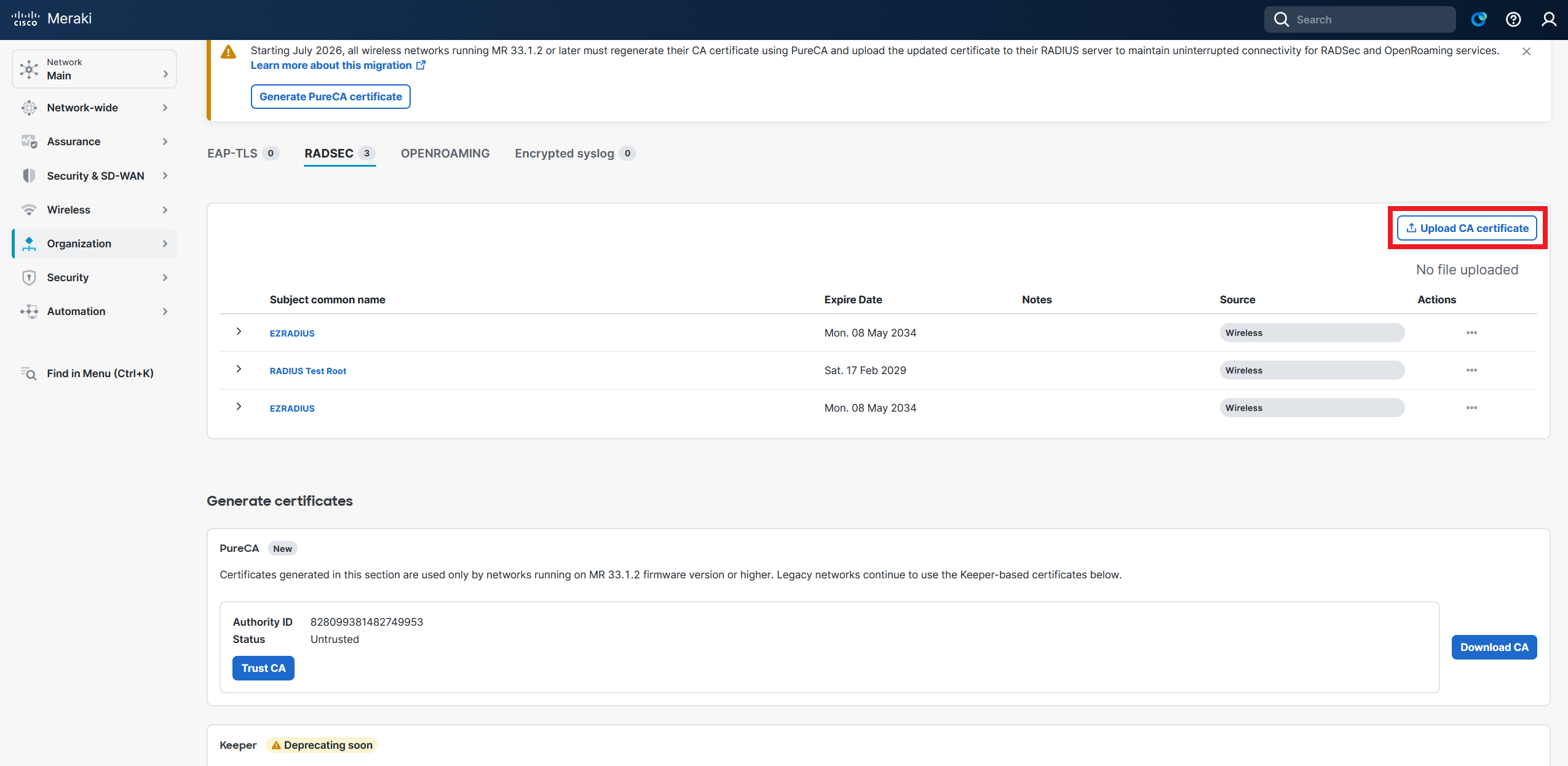 How to Add RADIUS Server for Entra ID in Meraki Network