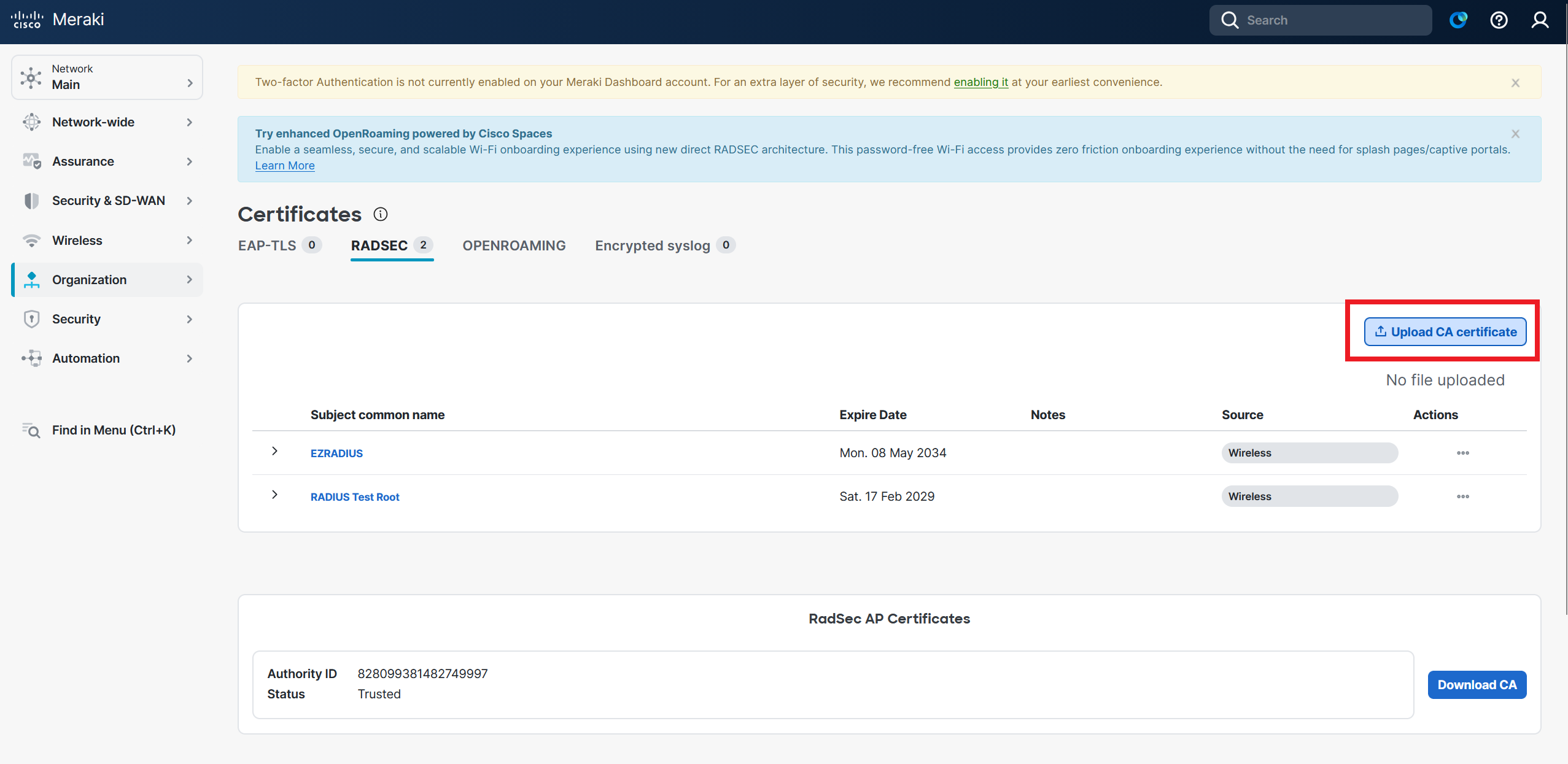 How to Add RADIUS Server for Entra ID in Meraki Network