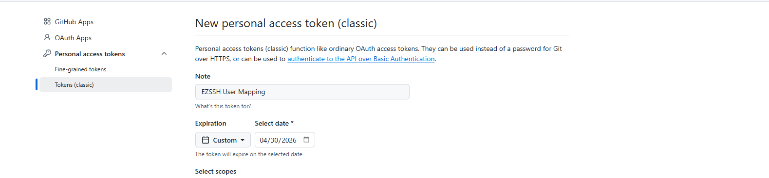 GitHub Token Expiration
