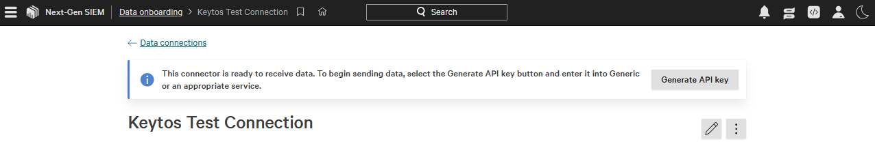 How to Generate API key in Next-Gen SIEM