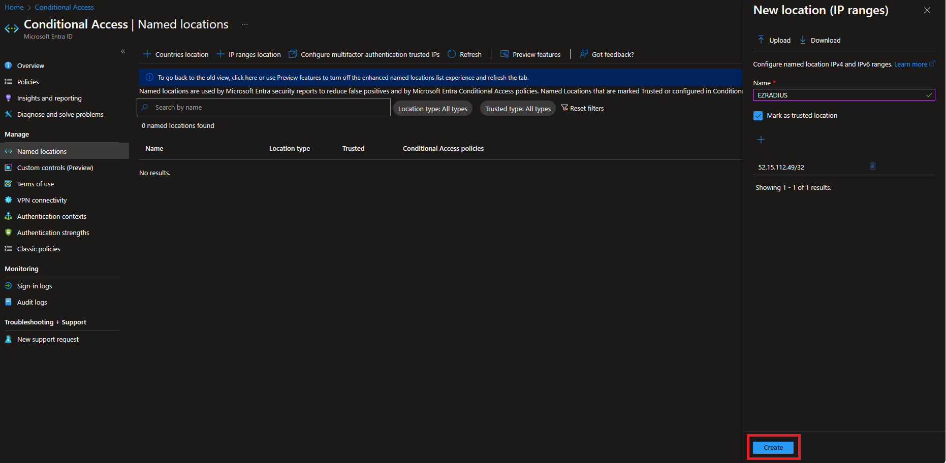 Entra ID Conditional Access Policies Add Trusted Networks
