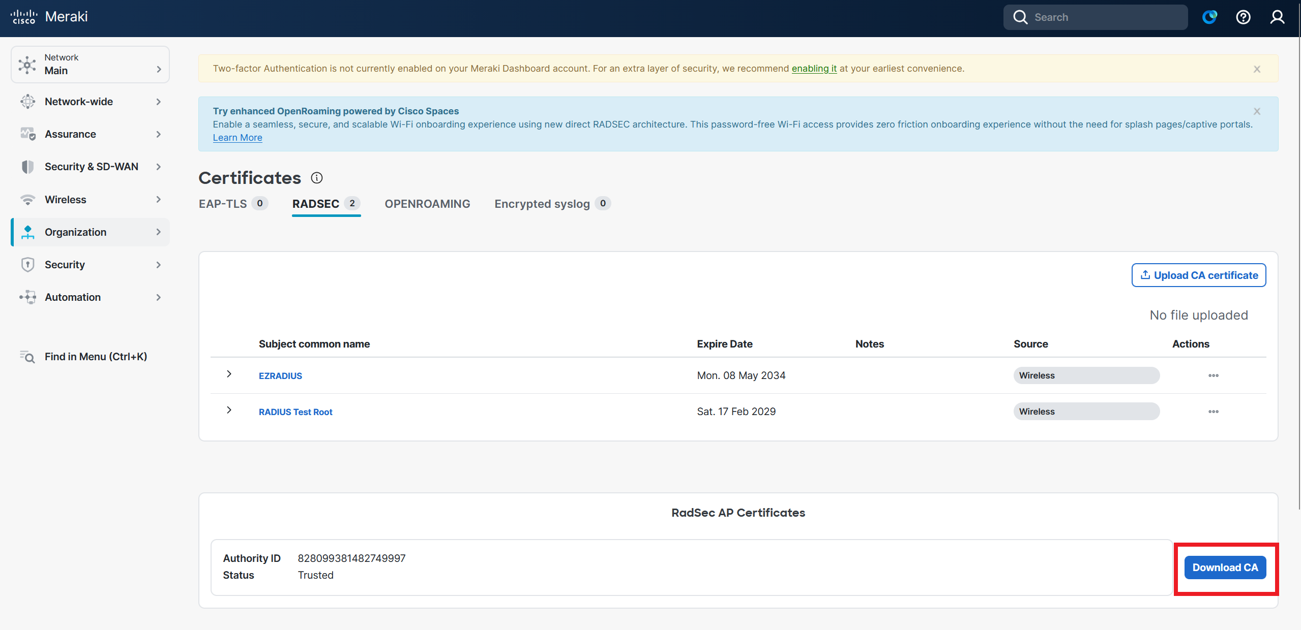 How to Add RADIUS Server for Entra ID in Meraki Network