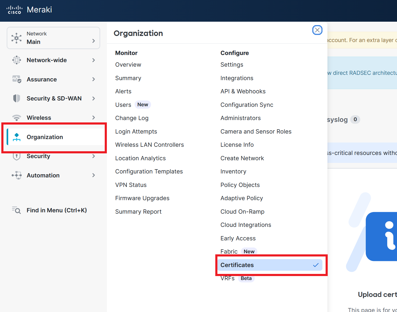 How to Add RADIUS Server for Entra ID in Meraki Network