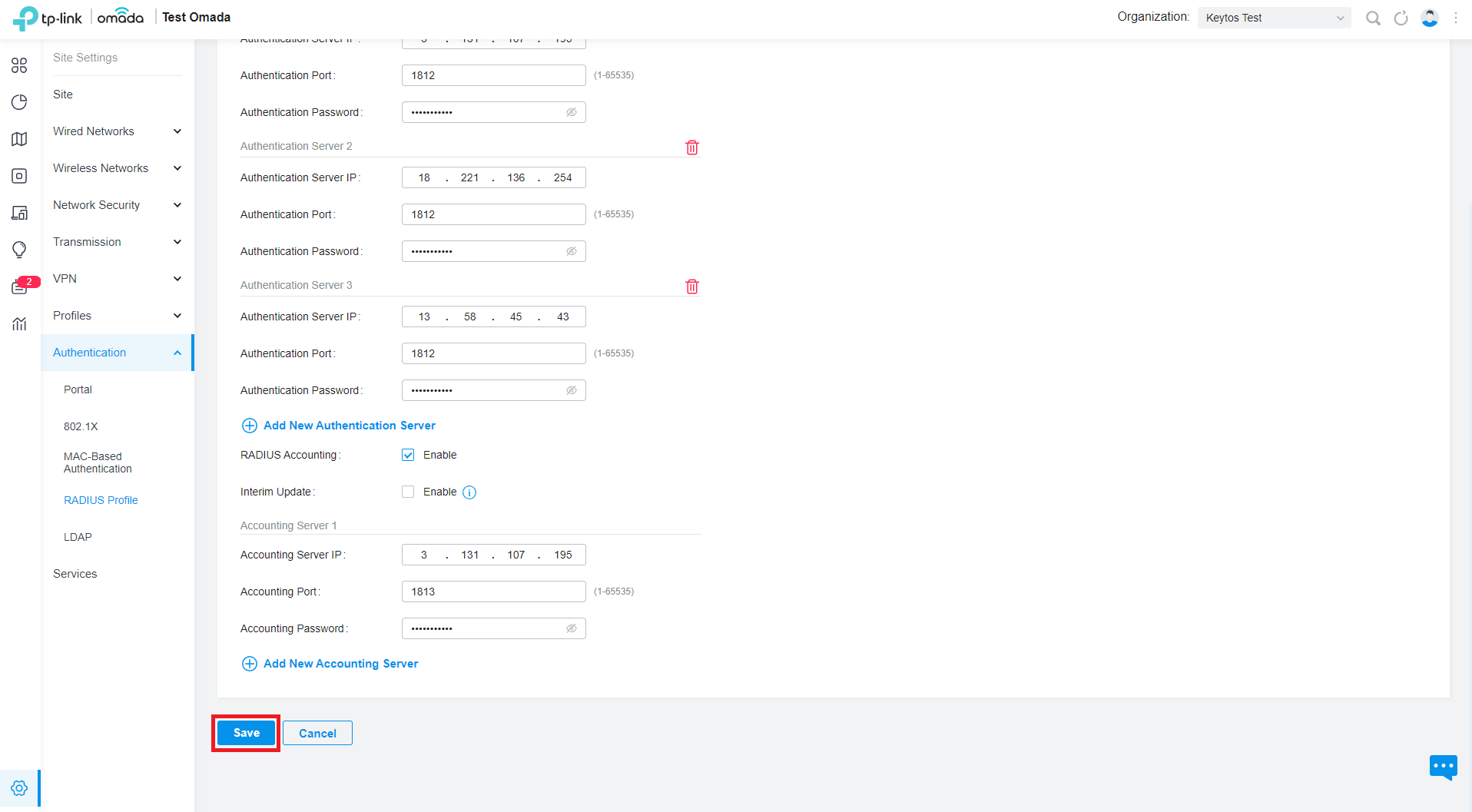 How to Add RADIUS Server for Entra ID in TP-Link Omada Network Controller