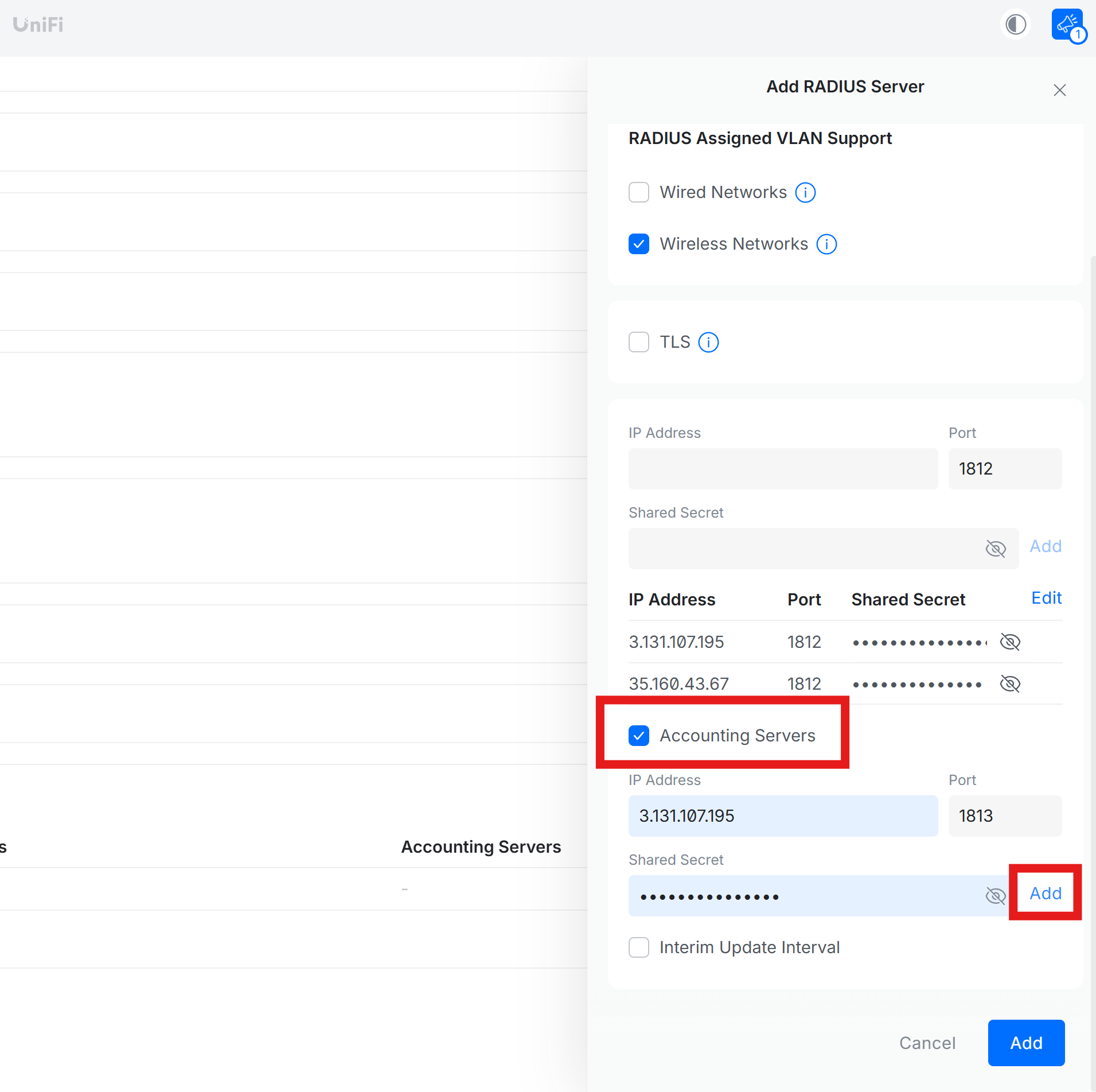 How to Setup Cloud RADIUS Accounting Profile in Ubiquiti UniFi Controller