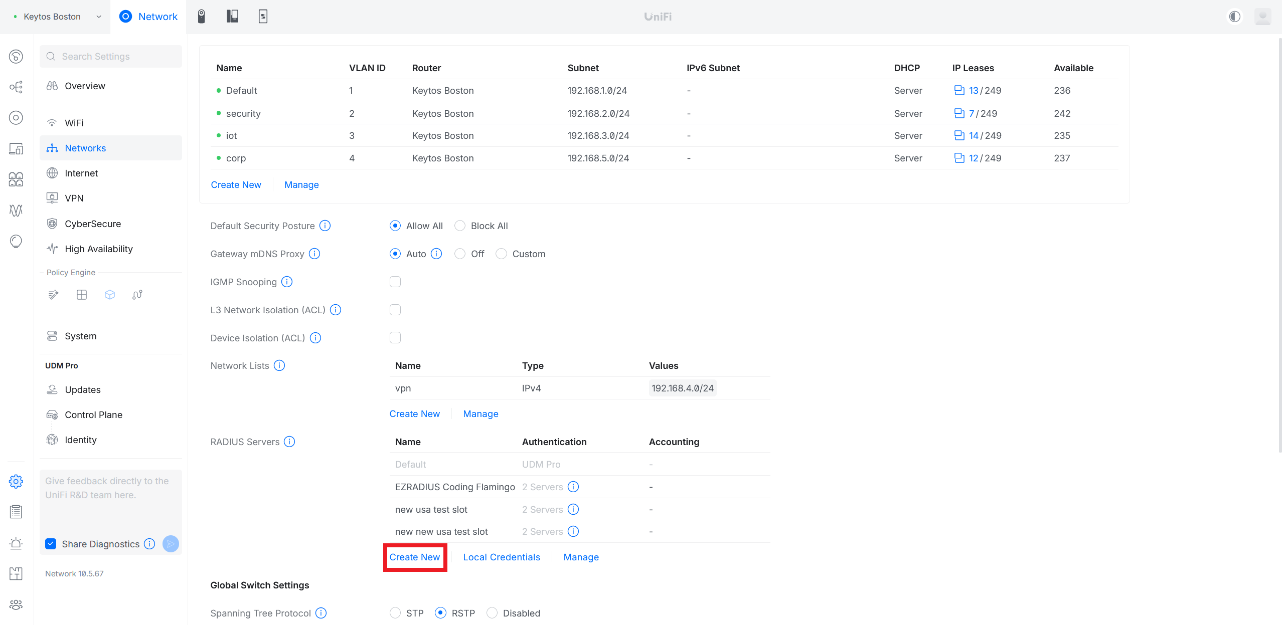 How to Create New RADIUS Profile in Ubiquiti UniFi Controller