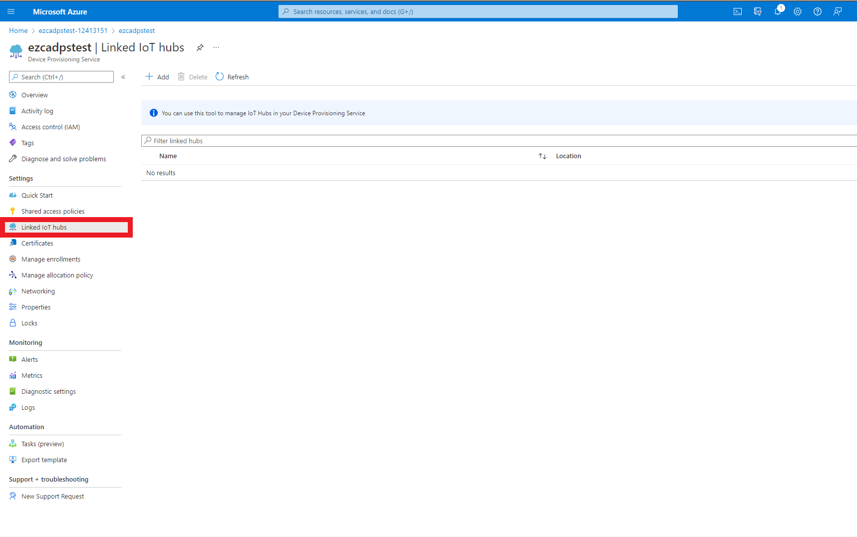How to Link Azure Device Provisioning Service to Azure IoT Hub