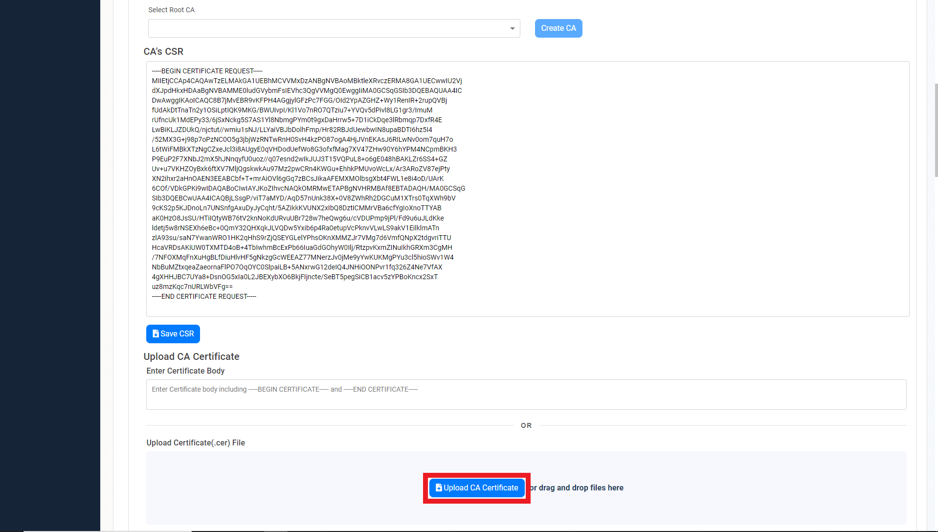 Import CA Certificate for Cloud PKI