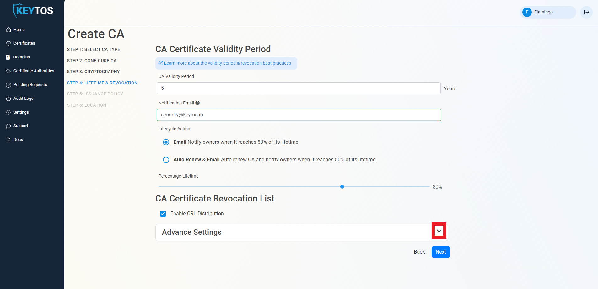 Azure CA CRL Setup Details