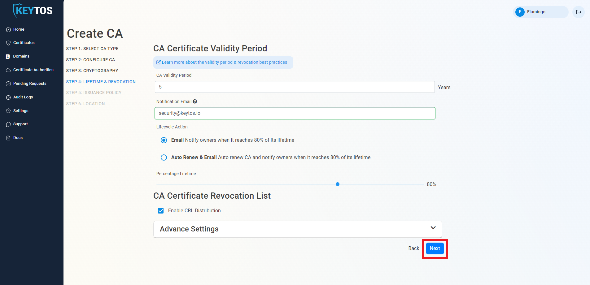 Azure CA CRL (revocation) Details