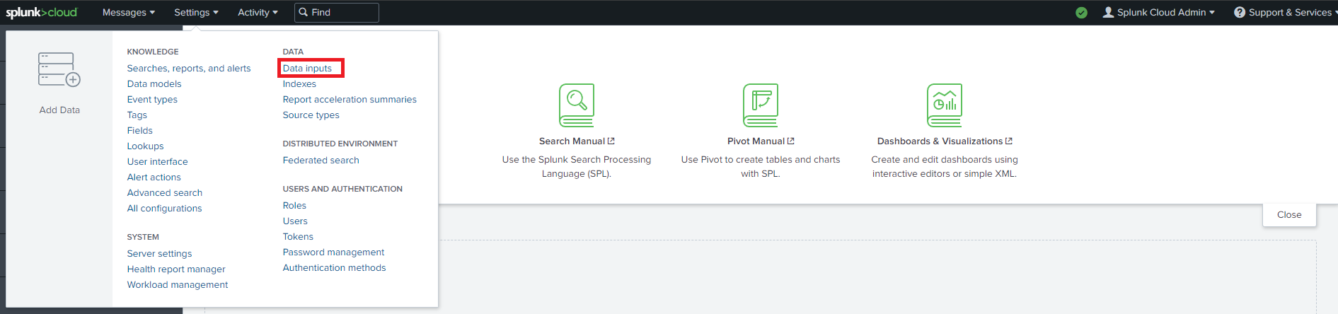 Splunk Data Inputs