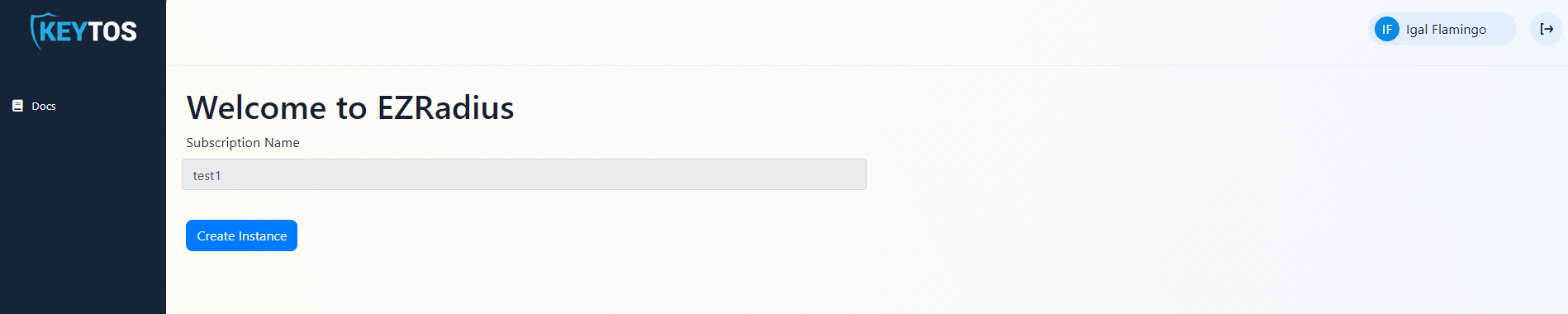 Create Cloud RADIUS Instance