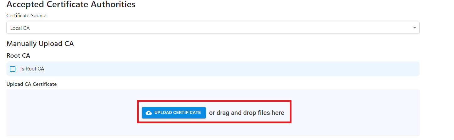 EZRADIUS Cloud RADIUS Network Policy add CA from Microsoft Cloud PKI, SCEPMAN, or ADCS