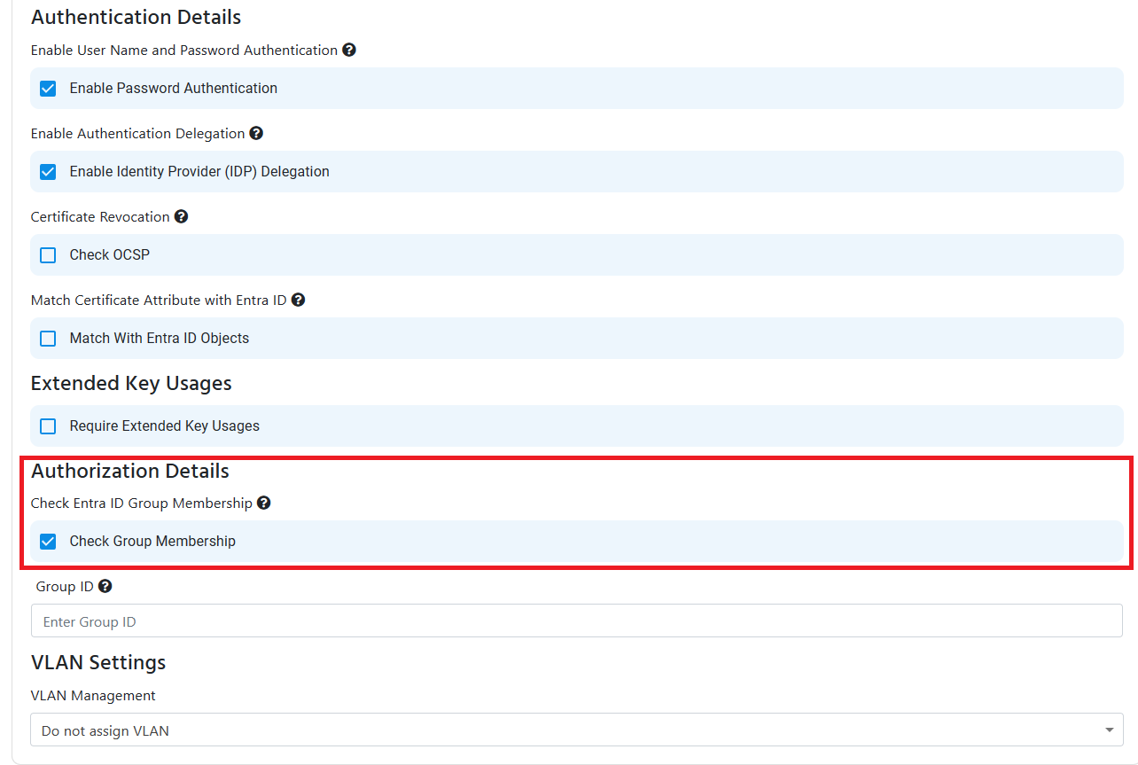 EZRADIUS Cloud RADIUS Network Policy Access Policies for Entra ID users with Entra ID Group Membership Check