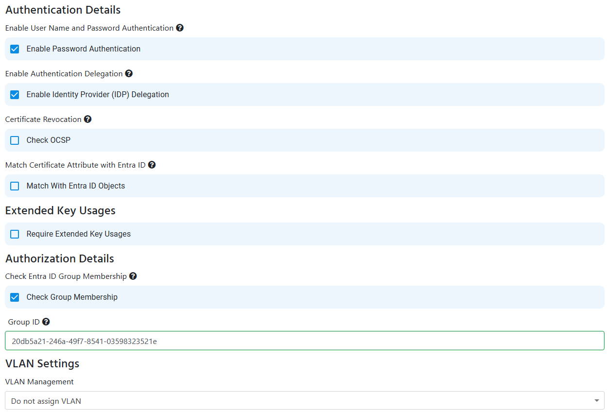 EZRADIUS Cloud RADIUS Network Policy Access Policies for Entra ID users with Entra ID Group Membership Check