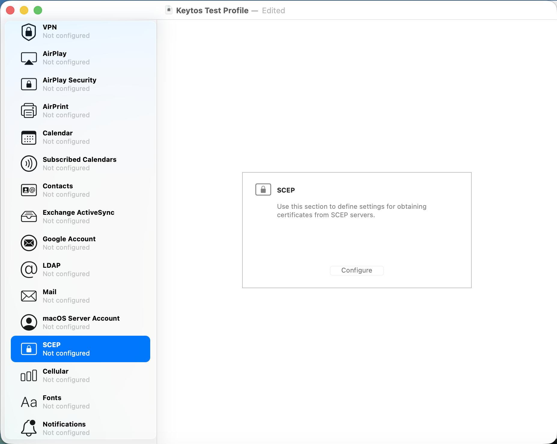 How to Configure Certificates for EAP-TLS in Apple Configurator