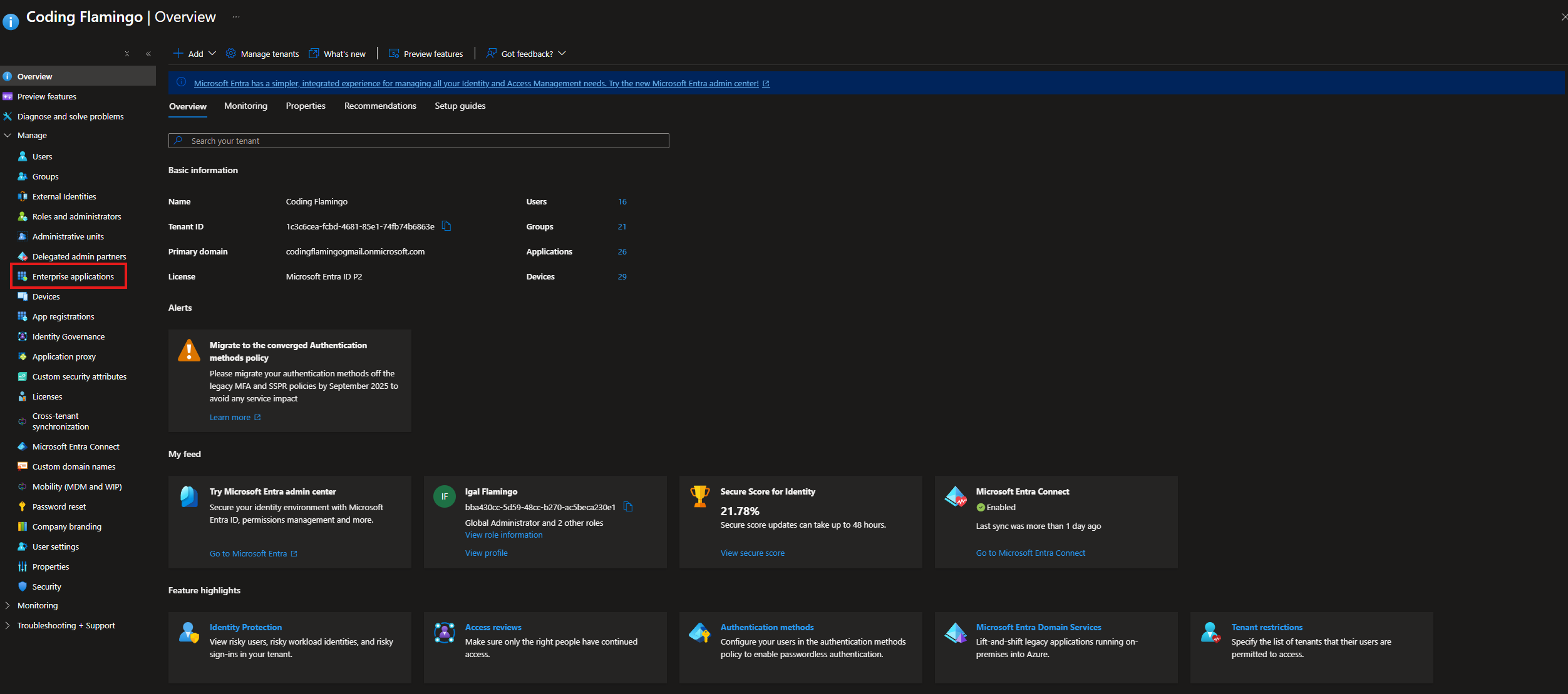 Enterprise Applications in Entra ID
