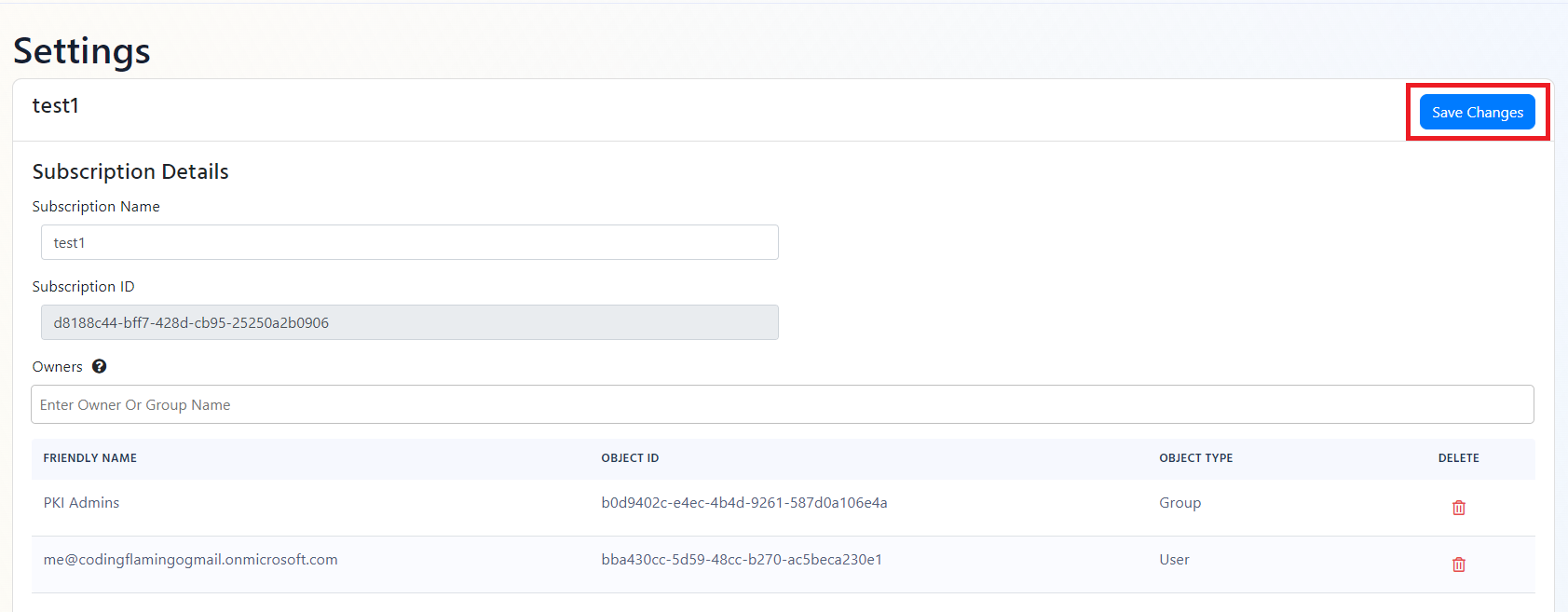 EZRADIUS save RADIUS Settings