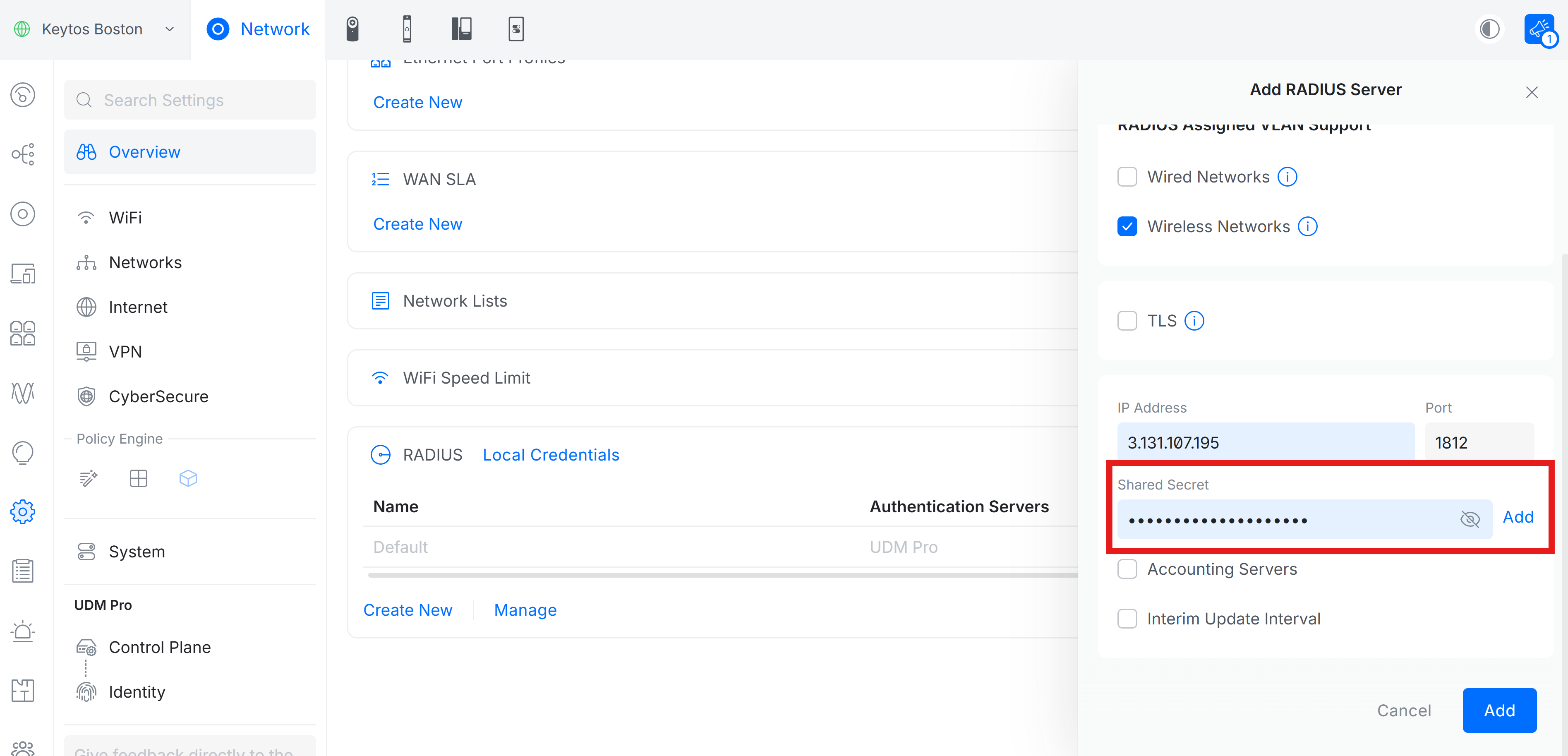 How to Add RADIUS Server for Entra ID in Ubiquiti Unifi Controller