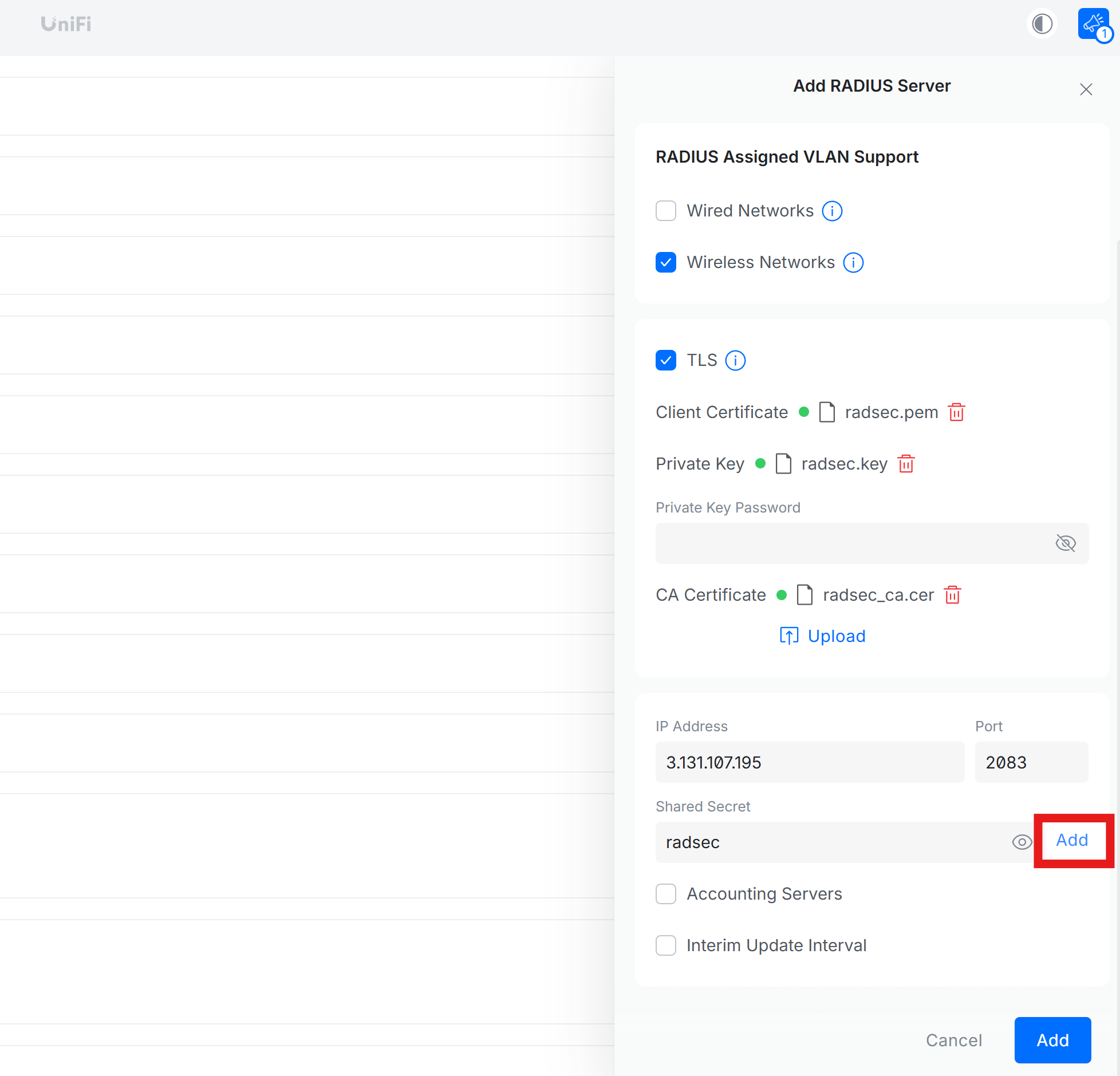 How to Add RADIUS Server for Entra ID in Ubiquiti Unifi Controller