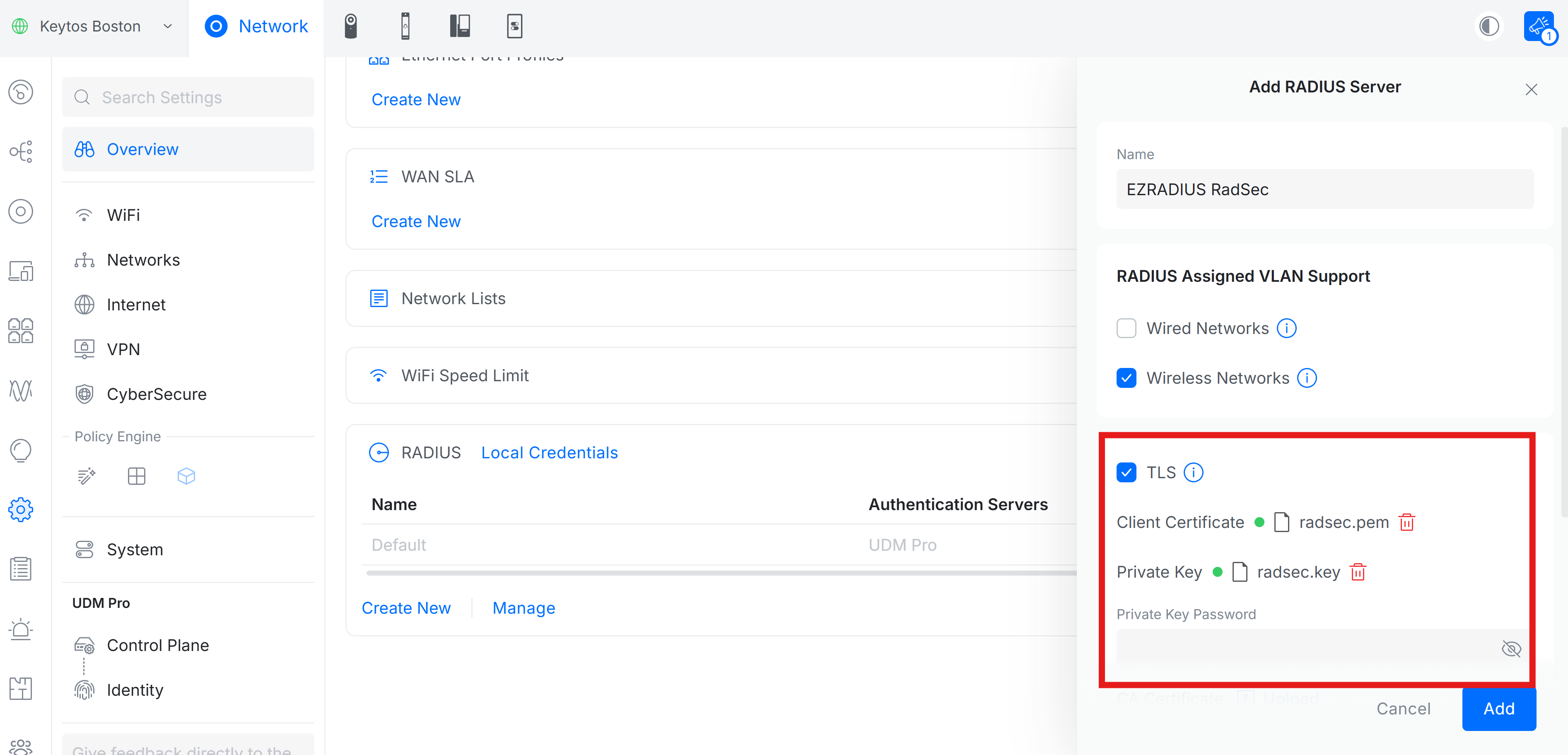 How to Setup Radsec CA certificate trust in Ubiquiti Unifi Controller
